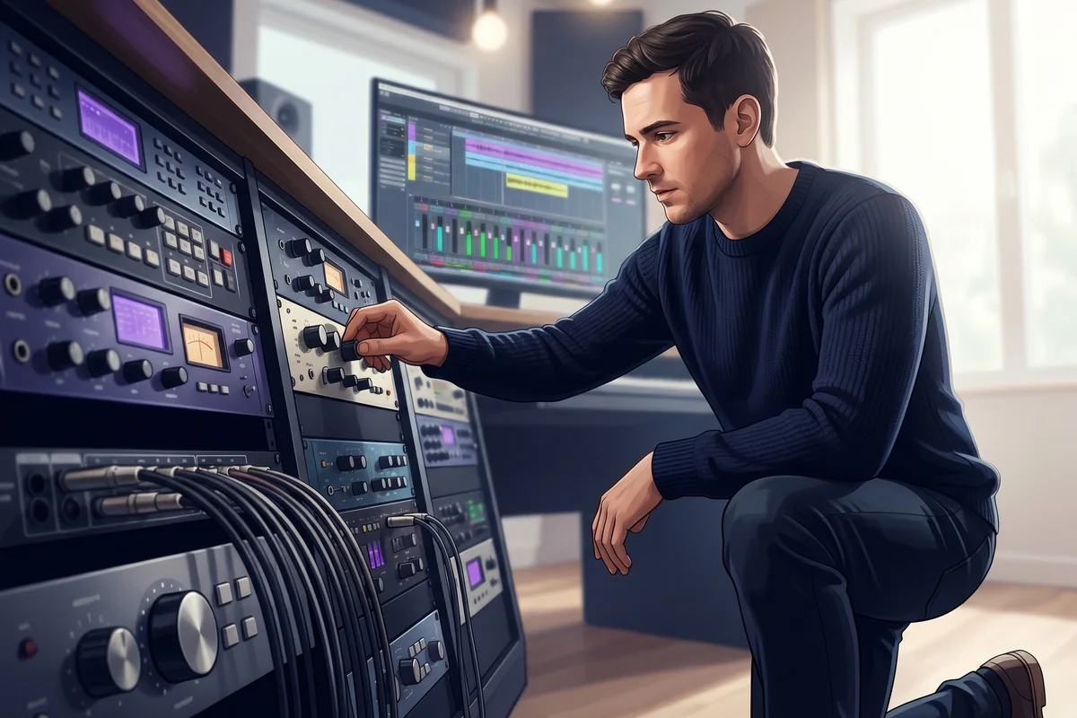 Vocal remover splitting a song into vocals and instrumental stems