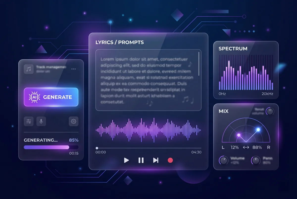 Generate the full song — Turn your text into a complete track with melody, vocals, structure, and production.