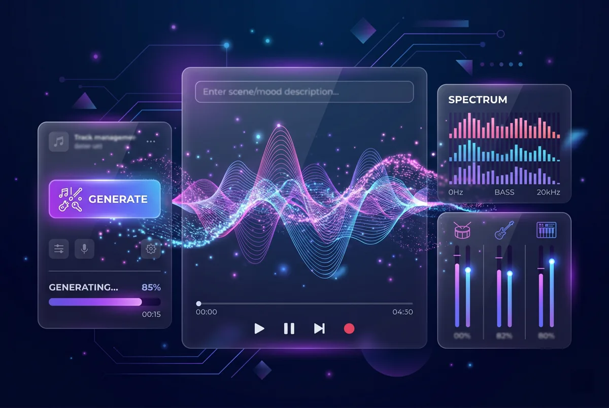 Generate instrumentals from text — Create instrumental music from scenes, briefs, and mood notes when you need music without vocals.
